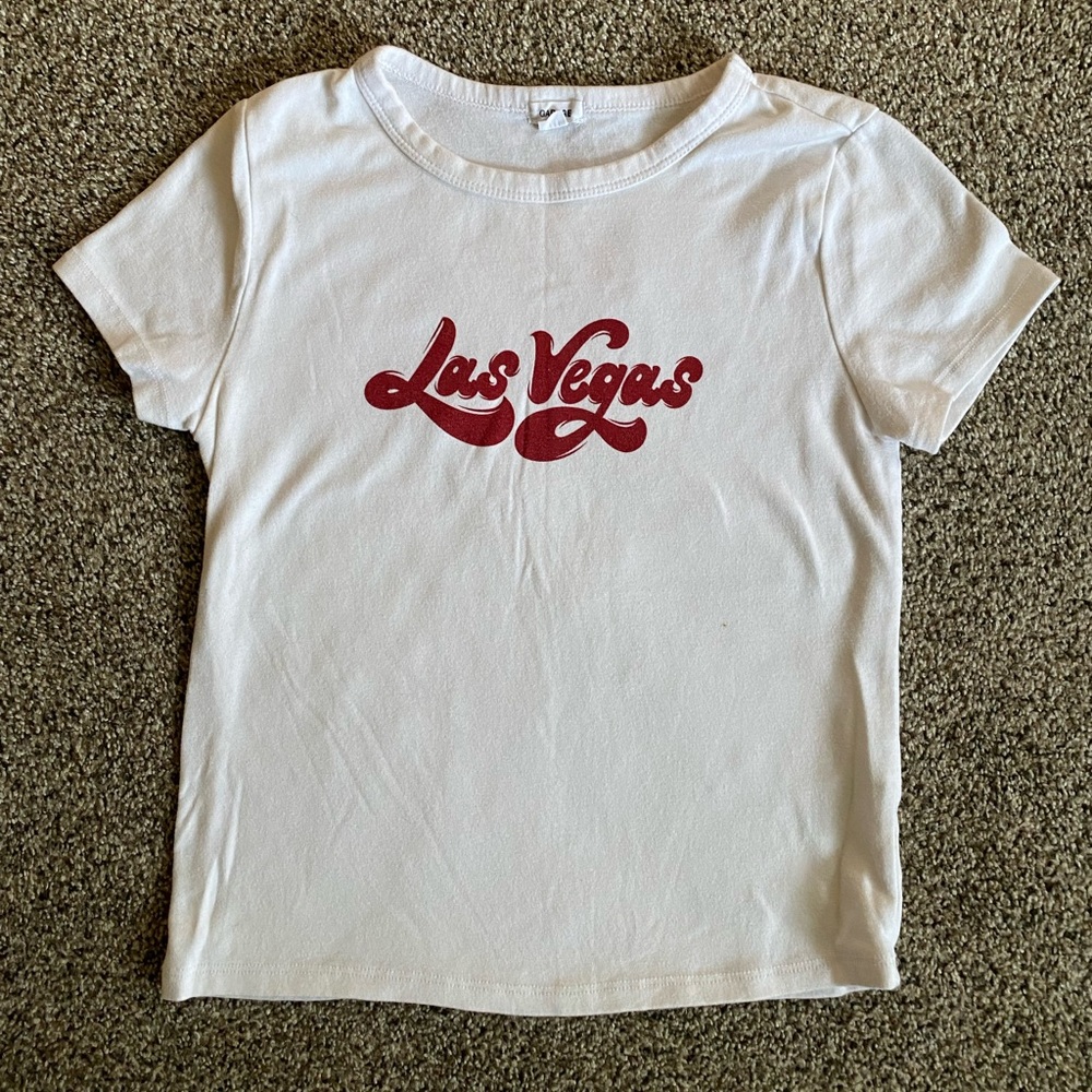 Petite Small Las Vegas Short Sleeve Top
